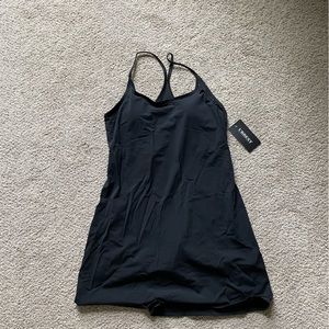 Workout tennis dress with built in shorts